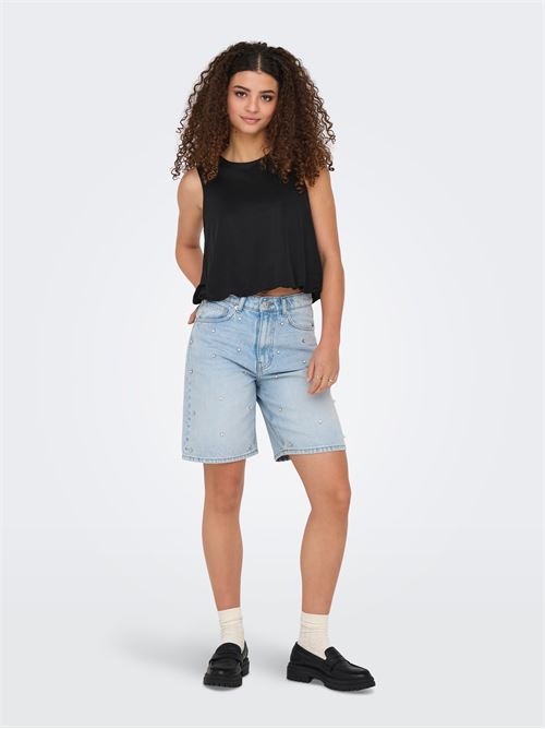 ONLHOPE HW RHS LOOSE LONG SHORTS DNM AZG ONLY | 15344185/Light Blue Denim